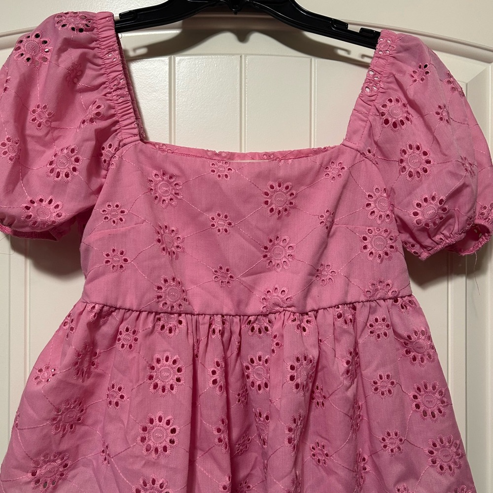 Altar'd State Pink Eyelet Blouse